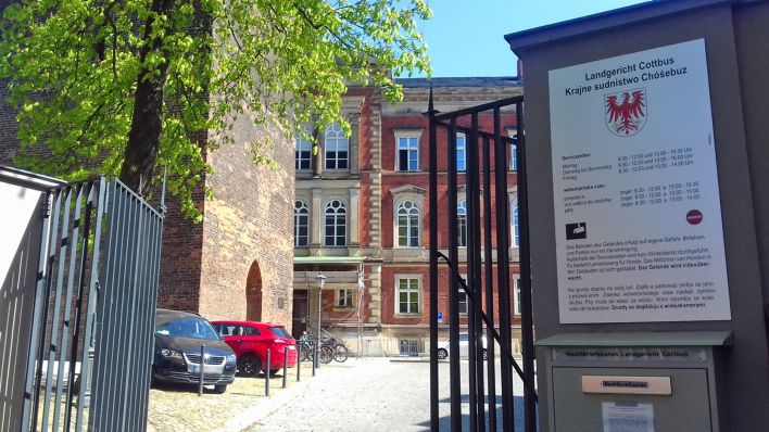Der Eingang zum Landgericht Cottbus (Foto: rbb/Schomber)
