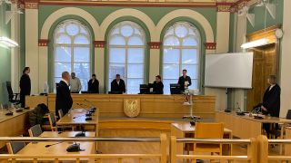 Der Angeklagte im Gerichtssaal des Amtsgerichts (Foto: rbb/Jahn)