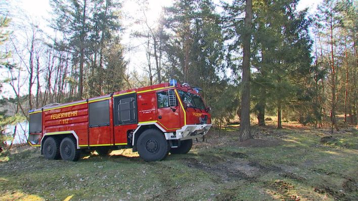 Das neue Löschfahrzeug der Freiwilligen Feuerwehr Jamlitz ist seit November im Einsatz (Foto: rbb)