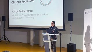 Gesine Grande eröffnet das BTU-Innovationszentrum