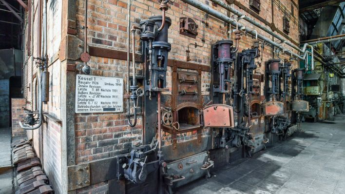 Die alte Kesselanlage, aufgenommen 2016 im Erlebnis-Kraftwerk, einem ehemaligen Braunkohle-Kraftwerk im Landkreis Elbe-Elster in Plessa (Archivfoto: dpa/Pleul)