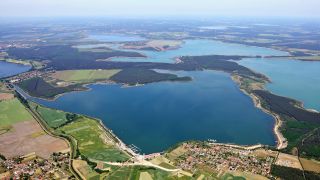 Luftbild Großräschener See (Foto: LMBV/Rasche)